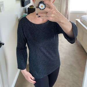 Lauren Conrad bell sleeved polka dot blouse